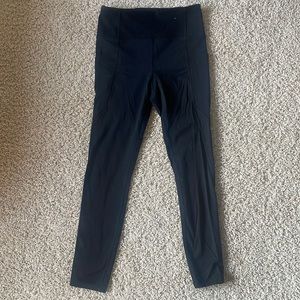 Girls Black Pocket Leggings